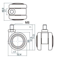 [EA976CB-2/-3用]キャスター_選択画像02