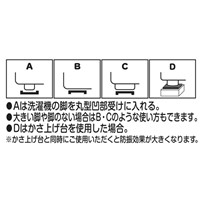 91x91x13mm防振ゴム(低反発タイプ/4枚)_選択画像03