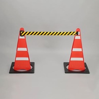 270x660折畳式コーン(虎テープ/ウエイト付)