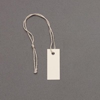 25x10mm糸付荷札(ホワイト/100枚)