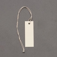 37x12mm糸付荷札(ホワイト/100枚)