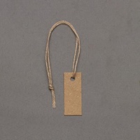 25x10mm糸付荷札(クラフト/100枚)