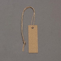 37x12mm糸付荷札(クラフト/100枚)