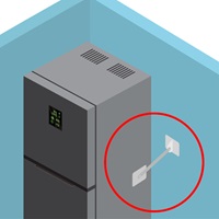 100x40mm 転倒防止可動式金具(SUS製/壁用_選択画像02