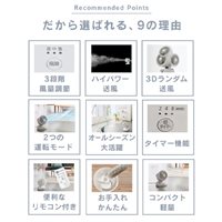季節品)31Wサーキュレータ(16畳/3Dランダム_選択画像02