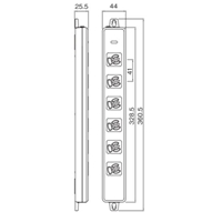 AC125V/15Ax5mタップ(6口ハーネスプラグ/抜_選択画像04