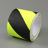 100mmx5m滑止テープ(屋内外･平面/蛍光黄/黒