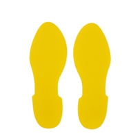 足型ステッカー(黄/2枚)