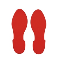 足型ステッカー(赤/2枚)