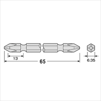 #2x65mm[+]ドライバービット(10本組)_選択画像03