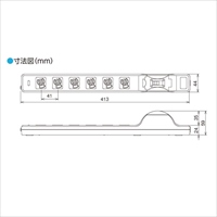 AC125V/20Ax3mタップ(20A安全ブレーカー付)_選択画像04