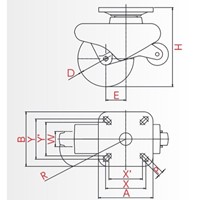 125段差乗越えキャスター2個(ベース108x108_選択画像04