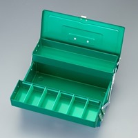 350x200x150mm工具箱(スチール製/グリーン)
