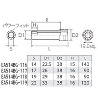 3/4DR/17mmヘッドボルトフライホイルsocket_選択画像04