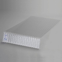 1400x655mmポリカ先曲り波板(クリアー/10枚