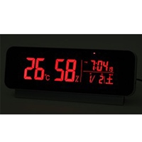 235x49x92mmデジタル温度湿度計(電波時計付_選択画像03