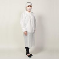 [L]不織布白衣(使い捨て/5枚)