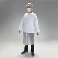 [フリー]不織布白衣(使い捨て/10枚)