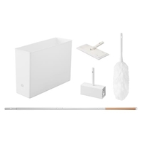 [5点組]掃除用具セット(ホワイト)