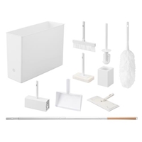 [9点組]掃除用具セット(ホワイト)