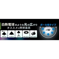 AC100V/11.8W/E26電球/LED(ボール･昼白色)_選択画像03