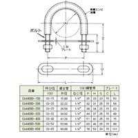 34.92mm銅管用ユーボルト_選択画像03