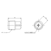 R1/4 in四角プラグ(ステンレス製)_選択画像02