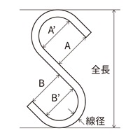 50x3.2mmSフック(ステンレス製/2個入)_選択画像03