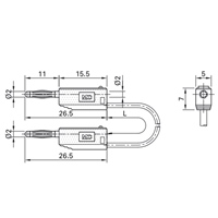 φ2mm/150mmテストリード(スタック接続/青)_選択画像04