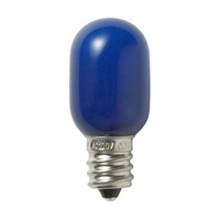 AC100V/0.5W/E12LEDナツメ電球(青)