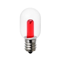 AC100V/0.5W/E12電球(LED/ナツメ球/赤)