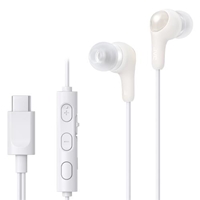 1.2mテレワーク用イヤホン(カナル型TypeC白