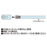LANケーブルコネクター(CAT6対応/100個)_選択画像03