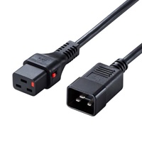 250V/15Ax5m電源コード(コンセント-PC/抜止