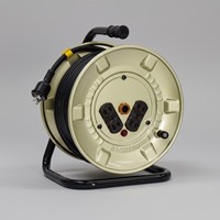 AC125V/15A/20mコードリール(極太/アース無