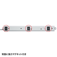 AC125/15Ax5mタップ(6口/3P/安全ブレーカー_選択画像02