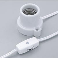 125V/3A電球用ソケット(E26/1.5mコード付白