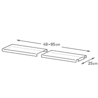 490-950x250x29mm伸縮突っ張り棒用棚_選択画像04