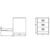 561x620x740mm/3段キャビネット_選択画像04