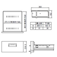 450x450x890mm/4段キャビネット_選択画像04