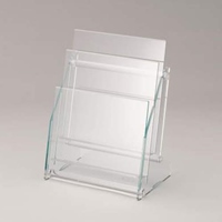 225x148x291パンフレットスタンドA4/1列2段