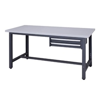 1500x750x735/800kgワークベンチ(2段引出し