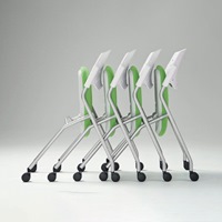 折り畳み椅子(キャスター付/グリーン)_選択画像03