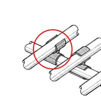 パイプ棚用4方向プラスチックジョイント(黒_選択画像03
