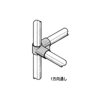 パイプ棚用4方向プラスチックジョイント(黒_選択画像03