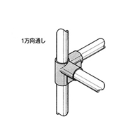 パイプ棚用4方向プラスチックジョイント(IV_選択画像03
