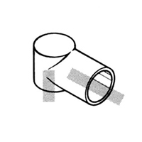 パイプ棚用2方向プラスチックジョイント(黒_選択画像02