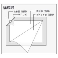377x500mm床面表示ステッカー(差込式/A3用_選択画像02