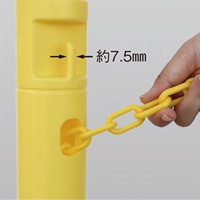 300x870チェーンスタンドチェーン内蔵黄2本_選択画像02