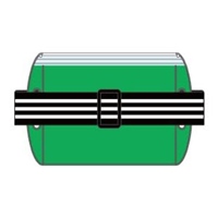 145x87mm腕章名札(差込式･緑)_選択画像02